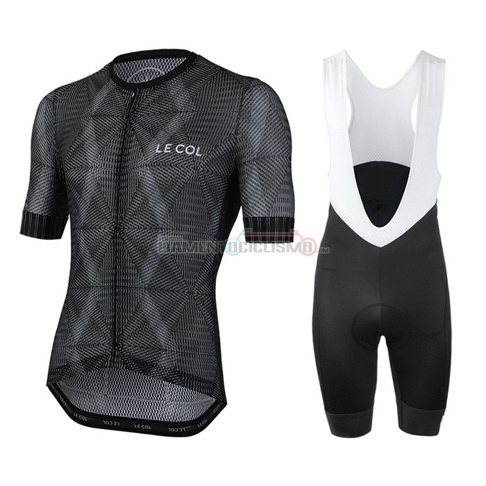 Abbigliamento Ciclismo Le Col Manica Corta 2020 Nero Grigio